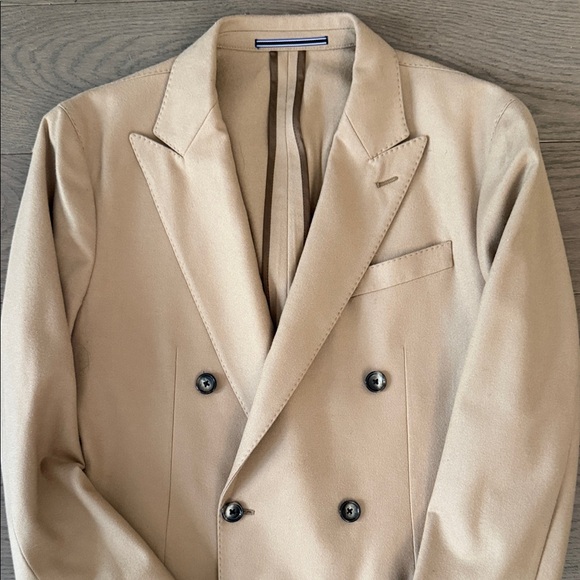 Tommy Hilfiger cashmere tan suit size 46 - Picture 7 of 11
